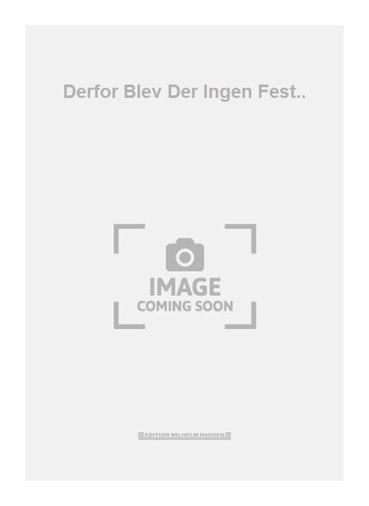 Derfor Blev Der Ingen Fest..